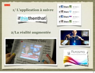 BONUS
        1/ L’application à suivre




        2/La réalité augmentée




                                    31
 