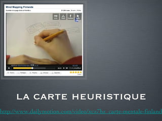 la carte heuristique http://www.dailymotion.com/video/xcz7hz_carte-mentale-finlande_school 