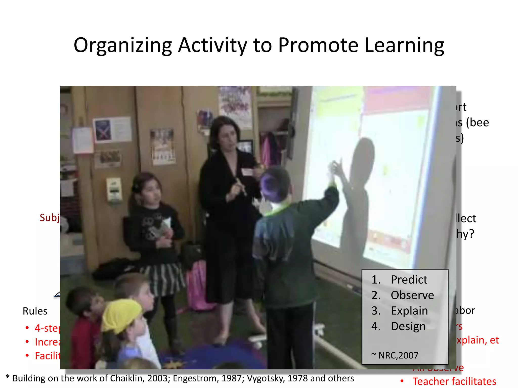 Moving Beyond The Screen: Designing for Technology Enhanced Activity to Support Learning