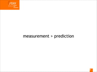 measurement > prediction

!9

 