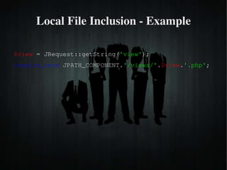 SQL Injection Caused by passing user-supplied input directly into an SQL query 