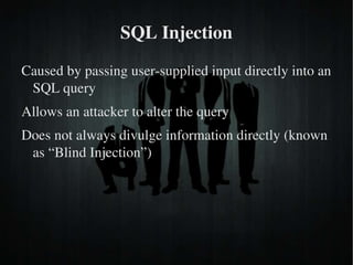 Understand different exploitation techniques 