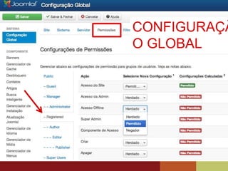 CONFIGURAÇÃO
GLOBAL
 