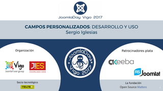 1
CAMPOS PERSONALIZADOS: DESARROLLO Y USO
Sergio Iglesias
 