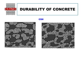 DURABILITY OF CONCRETE
CSH
 