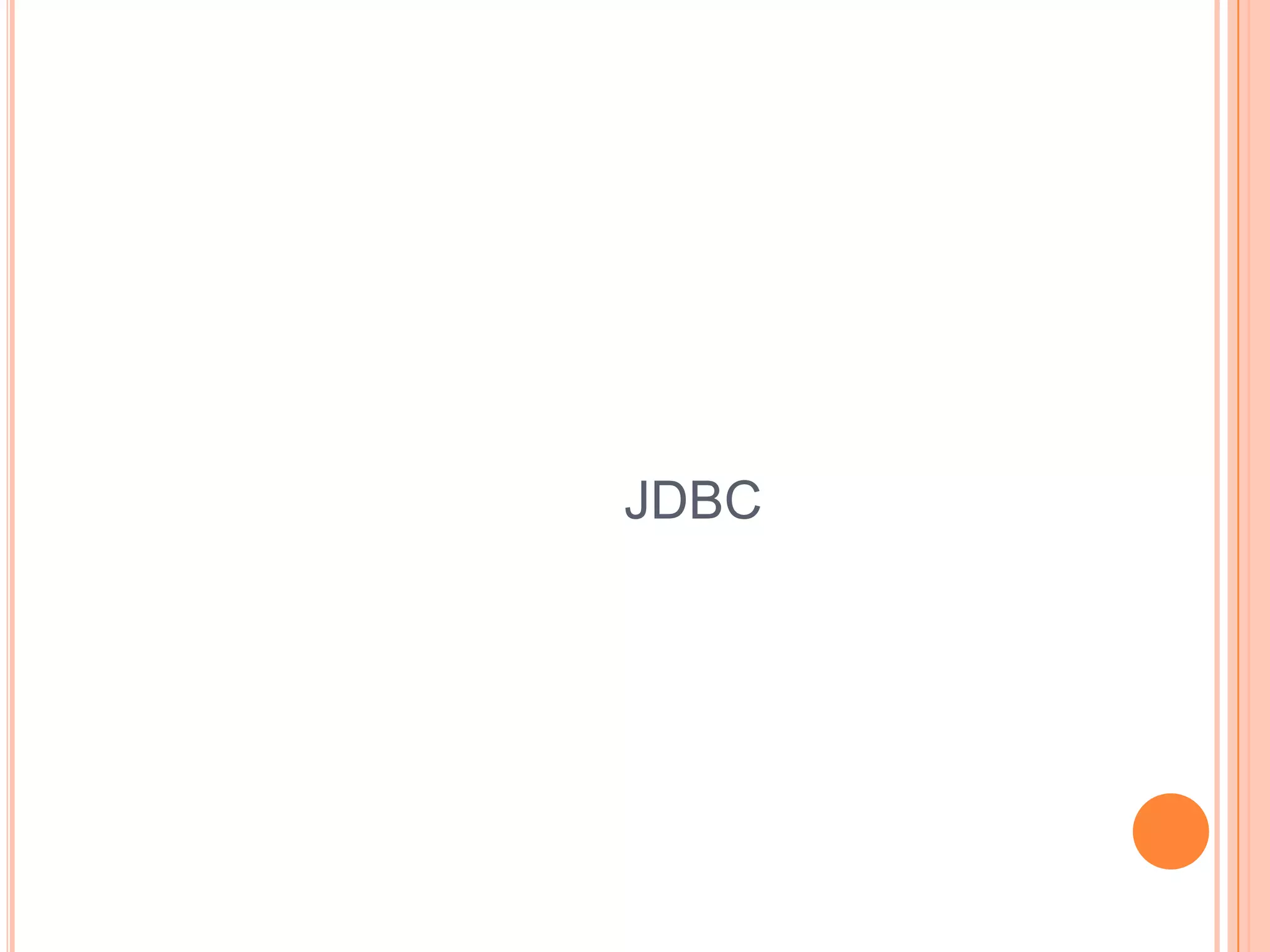 JDBC 