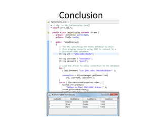 Conclusion
 