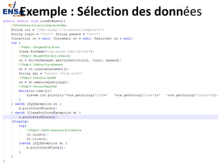 Exemple : Sélection des données
06/03/2024 22
 