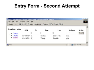 Entry Form - Second Attempt
 