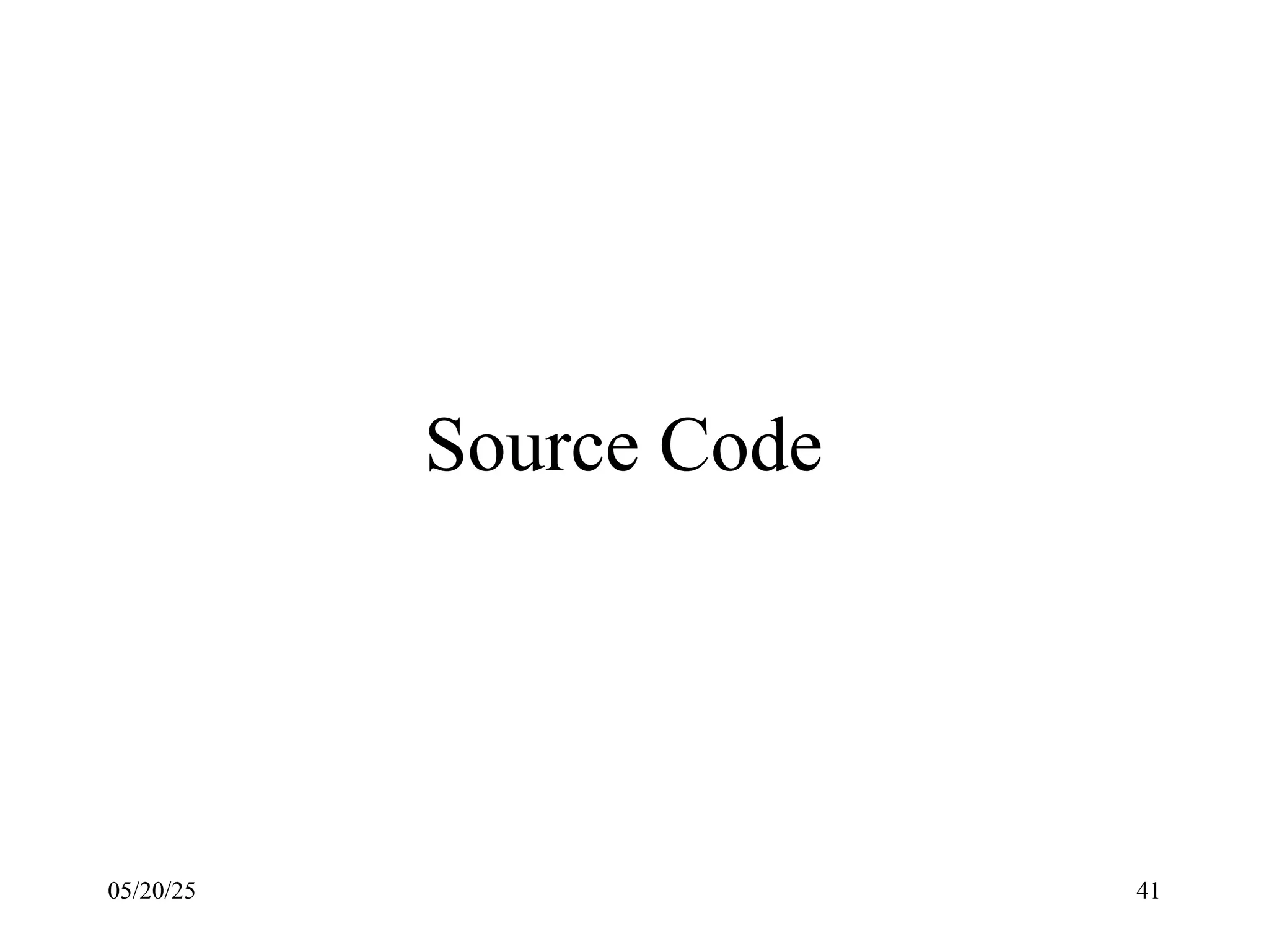 05/20/25 41 Source Code 