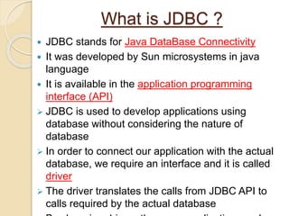 Java Data Base Connectivity concepts.pptx