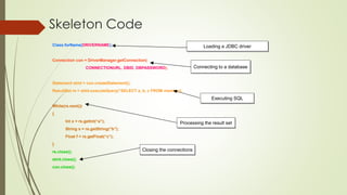 Jdbc introduction | PPTX