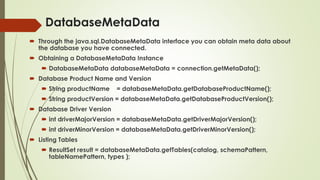 Jdbc introduction | PPTX