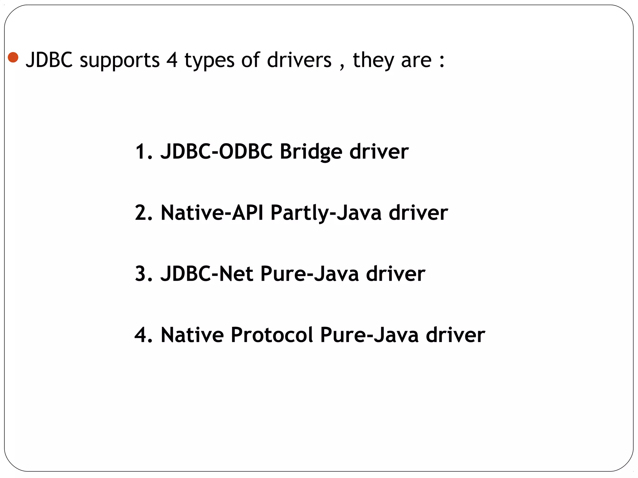 Jdbc ppt | PPT