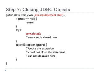 jdbc_presentation.Java Database Connectivity | PPT