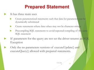Java jdbc | PPTX