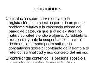 ... La confidencialidad de la información, esto es prohibir que el responsable del registro la haga pública, salvo que por imperio de la ley hubiere obligación de difundirla. Esto último sólo será posible si dicha obligación es razonable, en relación con el interés público que la hubiere justificado. 