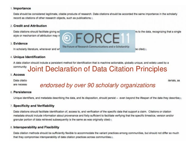 Data Citation Implementation Guidelines By Tim Clark