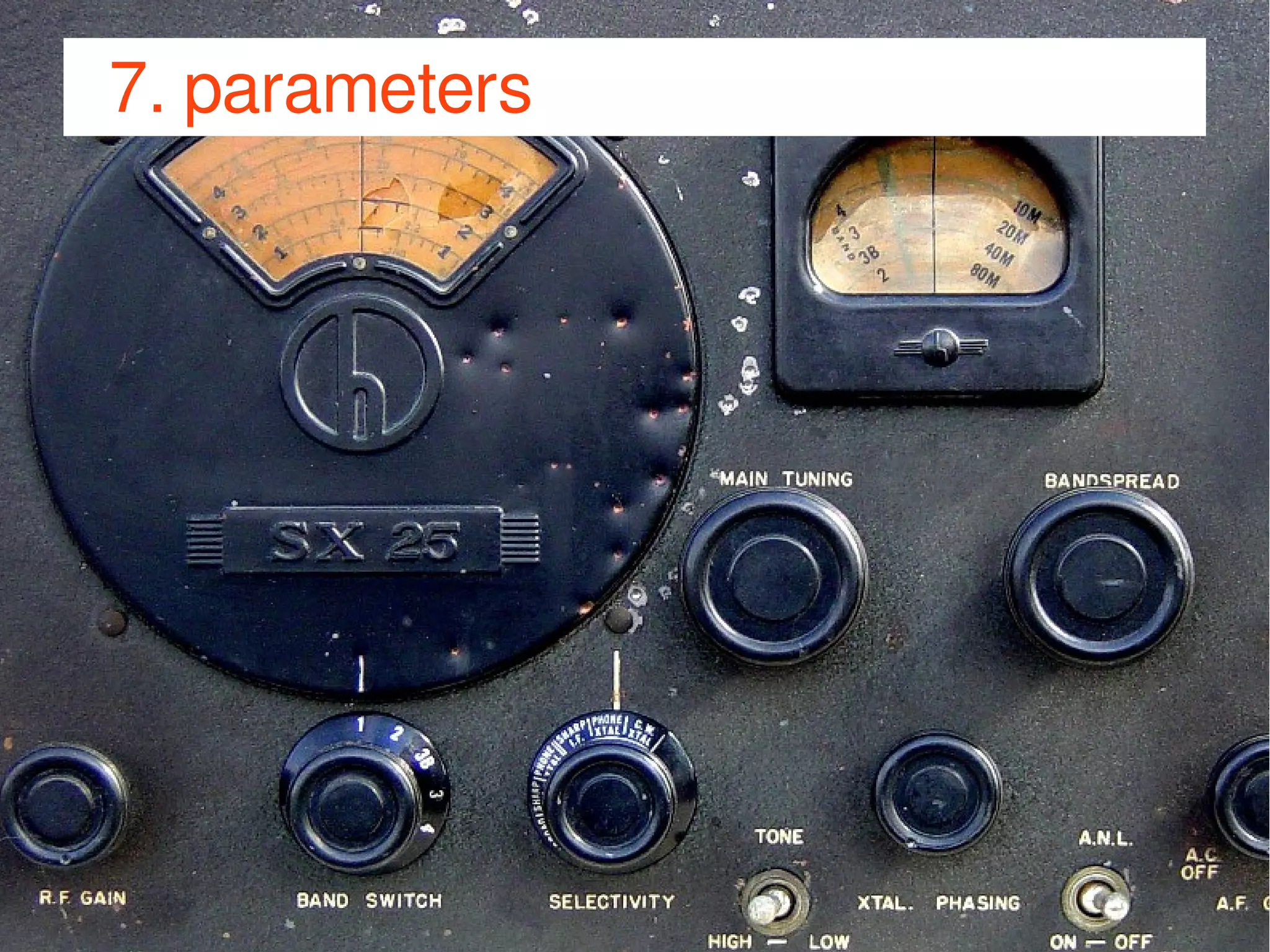 JJoooommllaaddaayy DDeeuuttsscchhllaanndd 22001144 
7. parameters 
 