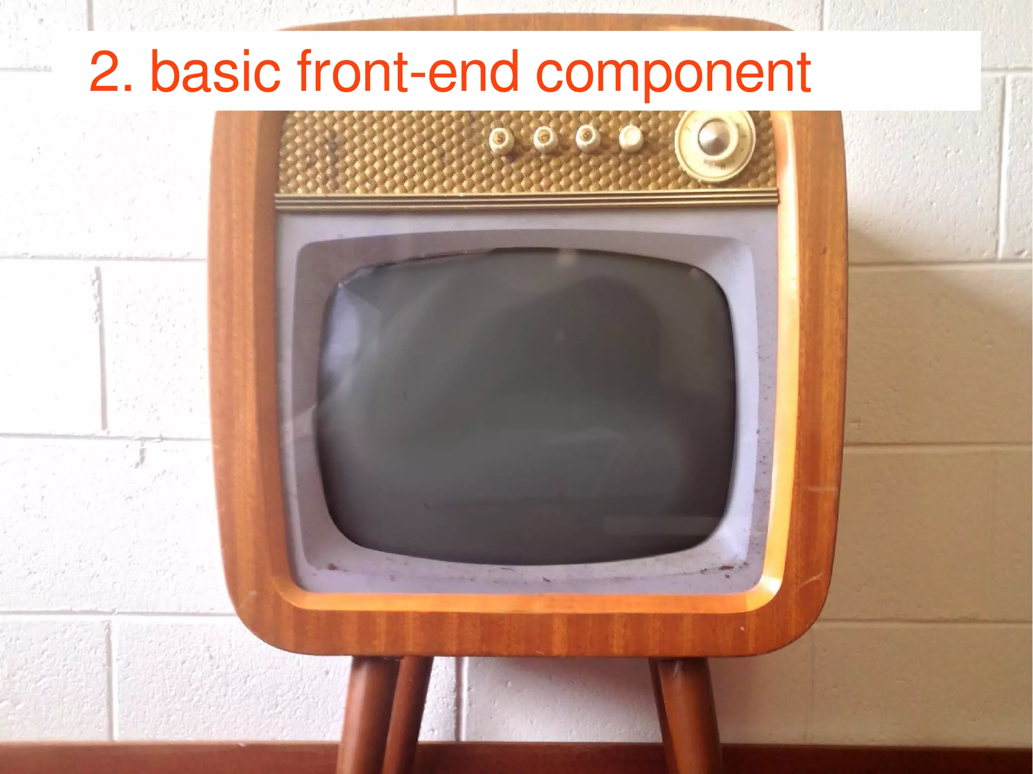 2.1 front-end – entry point 
/administrator/components/com_db8locate/db8locate.php 
<?php 
defined('_JEXEC') or die(); 
// Load FOF 
include_once JPATH_LIBRARIES.'/fof/include.php'; 
// Quit if FOF is not installed 
if(!defined('FOF_INCLUDED')) { 
JError::raiseError ('500', 'FOF is not installed'); 
} 
FOFDispatcher::getTmpInstance('com_db8locate')->dispatch(); 
JJoooommllaaddaayy DDeeuuttsscchhllaanndd 22001144 
 