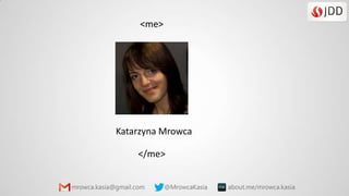 <me>

Katarzyna Mrowca

</me>

 