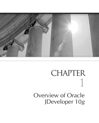 CHAPTER
                1
Overview of Oracle
   JDeveloper 10g
 
