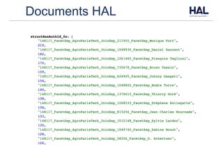Documents HAL
 