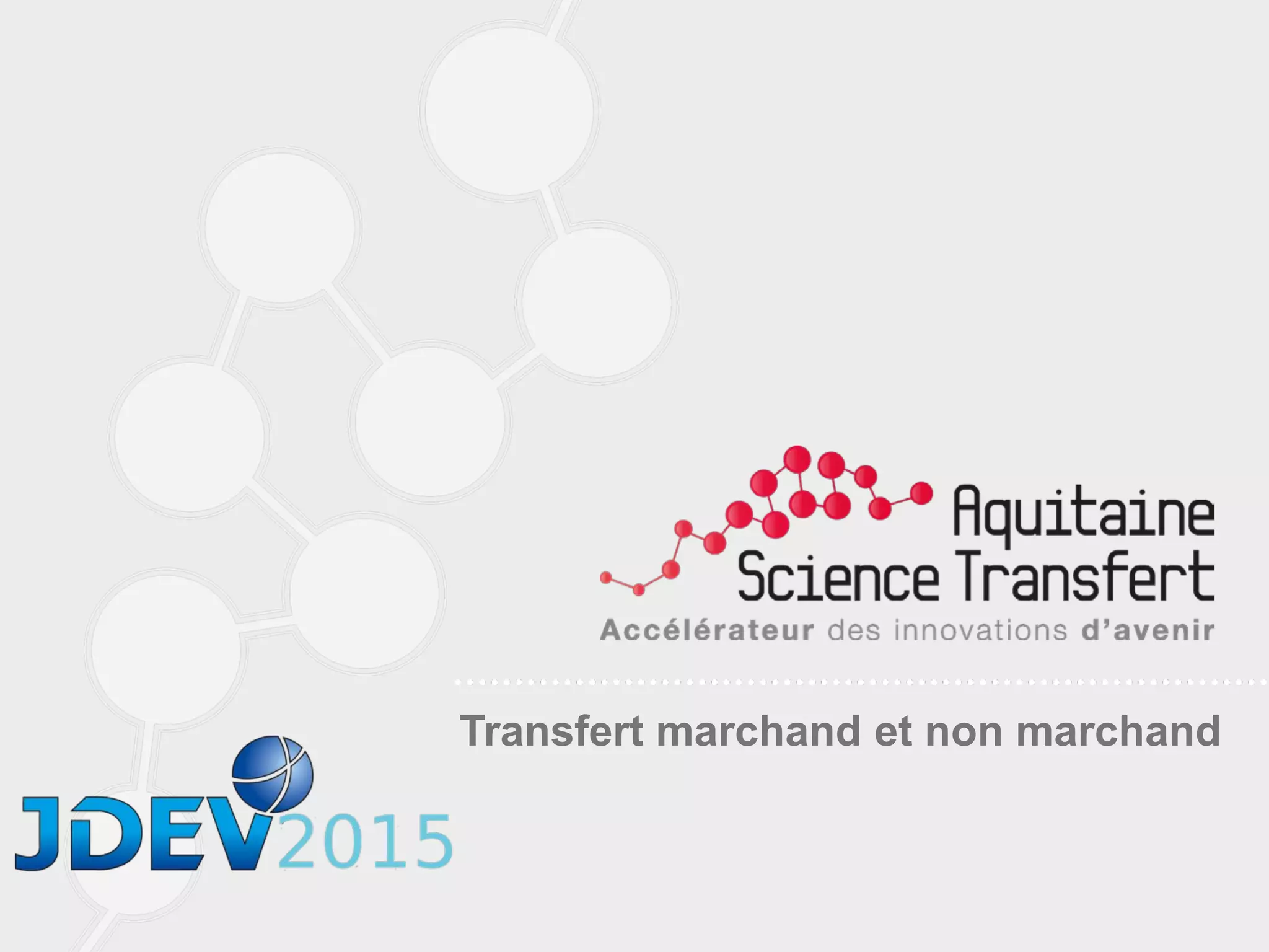 Transfert marchand et non marchand
 