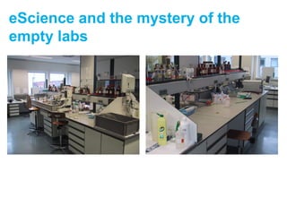 eScience and the mystery of the
empty labs
 