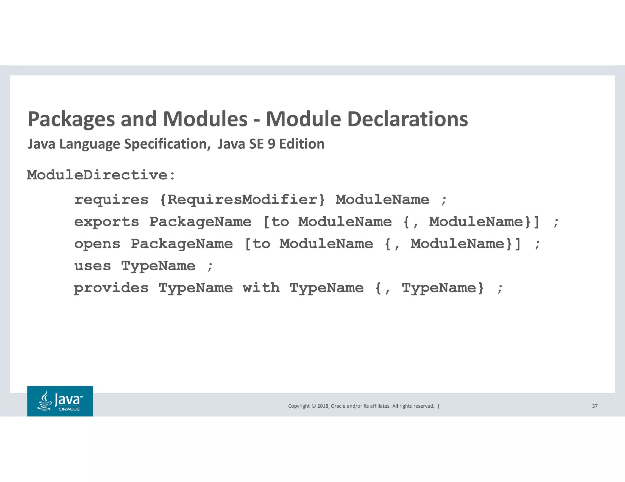 JDK 10 Java Module System | PPT