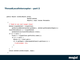 To override  public Object clone()  one had to do it like this class Person { public Object clone() {} } Person pc =  (Person) person.clone(); New rule: the return type may be a subtype of the type returned by the overridden method. Its now legal to do this: class Person { public  Person  clone() {} } Person pc = person.clone(); 
