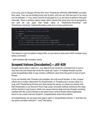 JDK 20: The new features in Java 20 | PDF