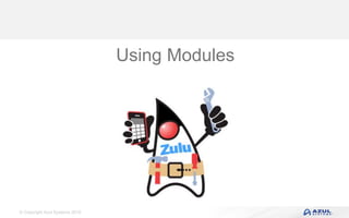 © Copyright Azul Systems 2016
Using Modules
 
