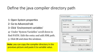 Installing JDK and Eclipse -JDKeclipse.ppsx