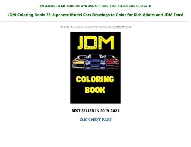 Pdf Download Jdm Coloring Book 35 Japanese Model Cars Drawings To