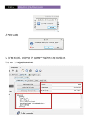 CHECHU  LOS BARRIOS DE BUREBA (BURGOS) 
 
Al rato saldrá
Si tarda mucho, clicamos en abortar y repetimos la operación.
Una vez conseguido veremos:
 