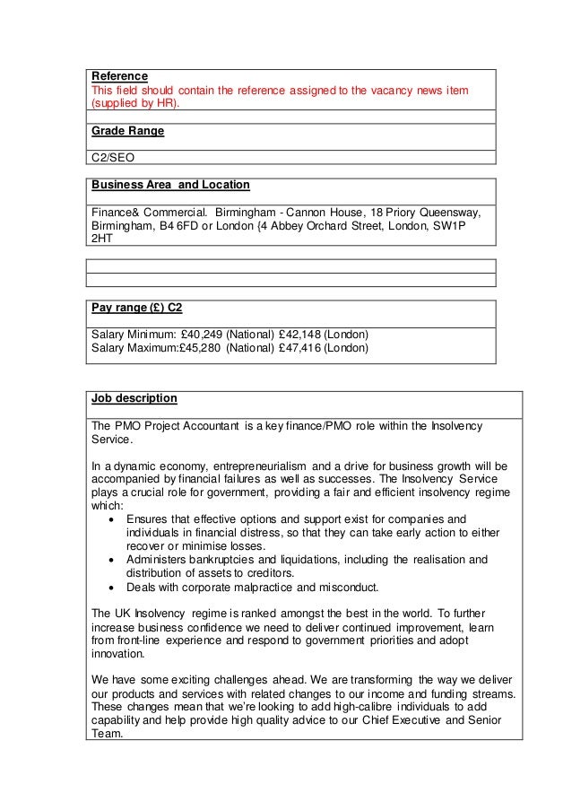 project accountant job description
