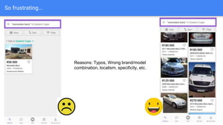 So frustrating...
Reasons: Typos, Wrong brand/model
combination, localism, specificity, etc.
 