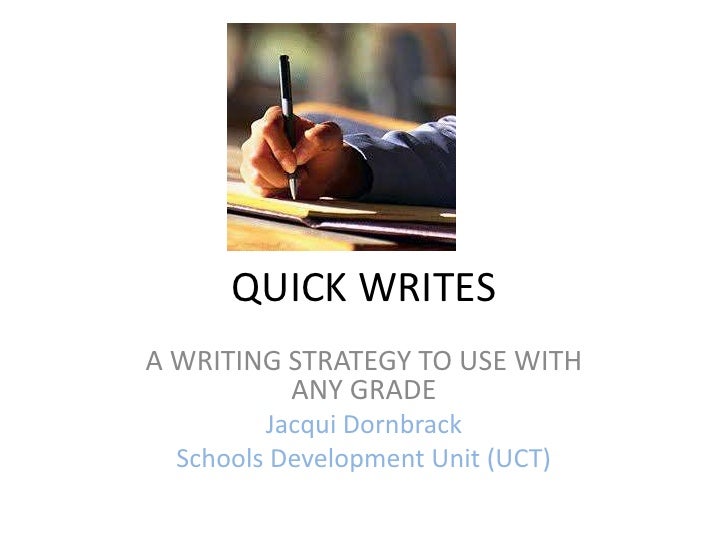 Jd quick writes