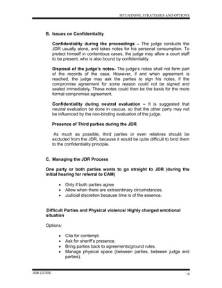 Judicial Dispute Resolution guide | PDF