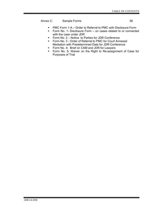 Judicial Dispute Resolution guide | PDF