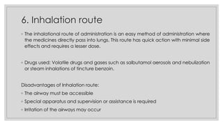 Routes of drug administration | PDF