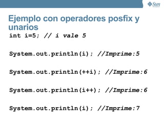 Operadores: precedencia y funcionalidad (II) 
