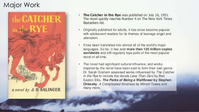 the theme of entering into adulthood in the catcher in the rye by j d salinger 2018-8-24 analysis of the catcher in the rye by jd salinger theme in the catcher in the rye is the main character on their journey towards adulthood. the theme of entering into adulthood in the catcher in the rye by j d salinger 2018-8-24 analysis of the catcher in the rye by jd salinger theme in the catcher in the rye is the main character on their journey towards adulthood.