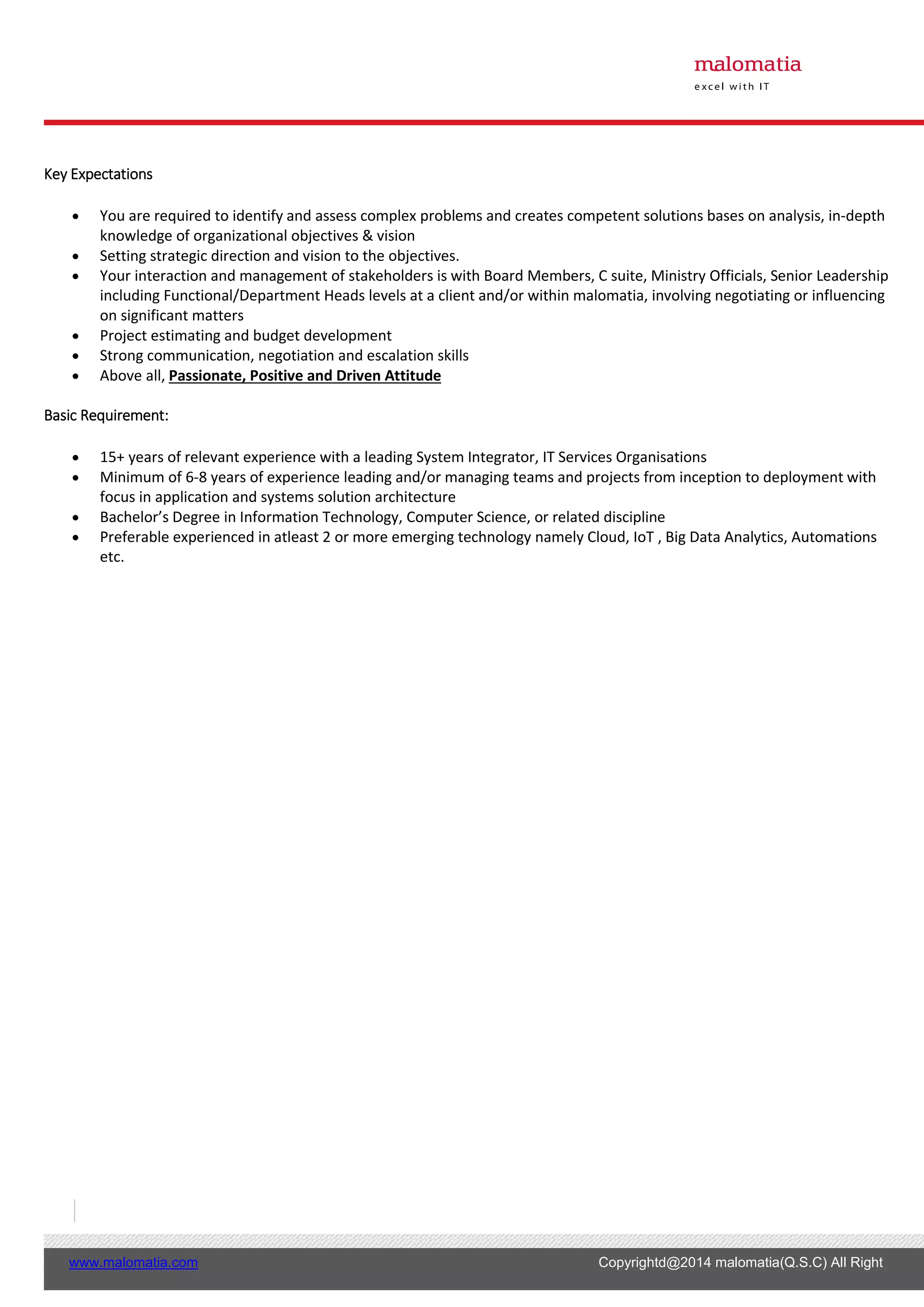 Jd sr. solution architect | PDF
