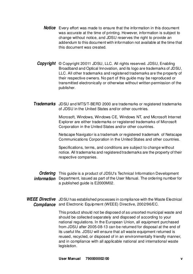 Jdsu Mts 6000a User Manual Pdf