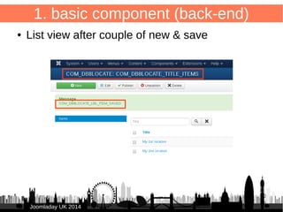26 
1. basic component (back-end) 
● Form view 
JJoooommllaaddaayy UUKK 22001144 
 