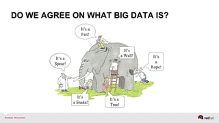 DO WE AGREE ON WHAT BIG DATA IS?
 