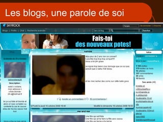 Les blogs, une parole de soi  