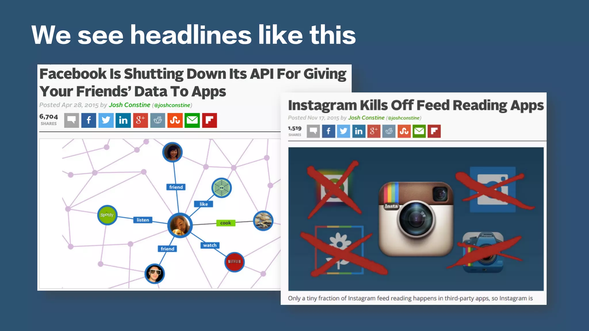 We see headlines like this
 